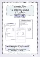 Vorschau - Arbeitsblätter - 16 komplette Ethik Vertretungsstunden - sofort einsatzbereit - Deckblatt