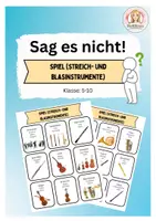 Vorschau - Spiele - Sag es nicht! - Spiel (Streich- und Blasinstrumente) - Deckblatt