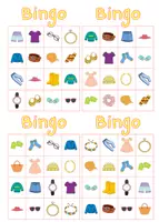 Vorschau - Spiele - Bingo Kleidung Wortschatz lernen - Seite 1