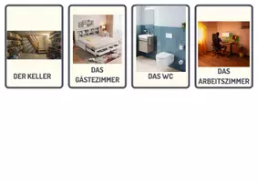 Vorschau - Bildkarten - Lernkarten Zimmer - Seite 1