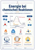 Vorschau - Arbeitsblätter - Energie bei chemischen Reaktionen – exotherm, endotherm und Aktivierungsenergie - Deckblatt