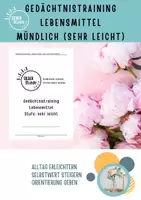 Vorschau - Arbeitsblätter - Gedächtnistraining Fortgeschrittene Demenz Alzheimer sehr leicht mündlich - Deckblatt