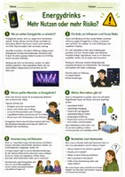 Vorschau - Arbeitsblätter - Hauswirtschaft- Energydrinks und Koffein – Wirkung, Risiken und Gesundheit | Infomaterial Klasse 5–8 - Seite 3