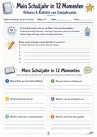 Vorschau - Spiele - Mein Schuljahr in 12 Momenten – Reflexion & Rückblick zum Schuljahresende Klasse 5–8 - Seite 1