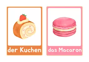 Vorschau - Bildkarten - Lernkarten Süßspeisen - Seite 2