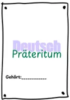 Vorschau - Arbeitsblätter - Präteritum (2) - Deckblatt