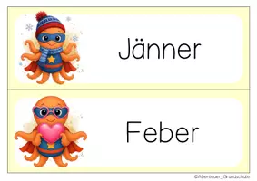 Vorschau - Anderer Materialtyp - Oktopusklasse Tafelkalender Klassentier Oktopus - Seite 2