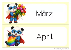 Vorschau - Anderer Materialtyp - Pandaklasse Tafelkalender Klassentier Panda - Seite 3