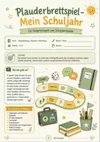 Vorschau - Spiele - Plauderbrettspiel „Mein Schuljahr“ – Gesprächsspiel zum Schuljahresende für Klasse 5–8 - Deckblatt