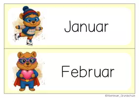 Vorschau - Anderer Materialtyp - Quokkaklasse Tafelkalender Klassentier Quokka - Seite 1