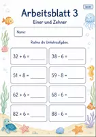 Vorschau - Arbeitsblätter - Umkehraufgaben bis 100 | Mathematik Klasse 2 | 7 Arbeitsblätter als PDF - Seite 3