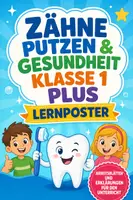 Vorschau - Arbeitsblätter - Zähne putzen & Gesundheit Klasse 1 PLUS Lernposter - Deckblatt