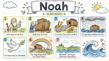 Vorschau - Arbeitsblätter - AB mit Fragen zum Thema "Noah" + Lösungsblatt + Infografik - Seite 1