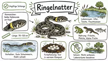 Vorschau - Arbeitsblätter - Arbeitsblatt "Ringelnatter" + Onlineübung & MP3 + Infografik - Seite 2