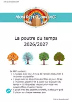 Aperçu - Apprentissages en autonomie - Poutre du temps 2026-2027 Monpetitcoindief - Page de couverture