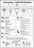 Vorschau - Mal- und Bastelvorlagen - Fußball-WM 2026 Wimpelkette basteln – 5 Kopiervorlagen zum Ausmalen, Ausschneiden & Aufhängen | Klasse 1–4 - Seite 1