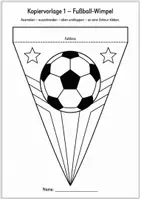 Vorschau - Mal- und Bastelvorlagen - Fußball-WM 2026 Wimpelkette basteln – 5 Kopiervorlagen zum Ausmalen, Ausschneiden & Aufhängen | Klasse 1–4 - Seite 2