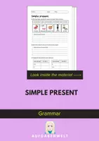 Vorschau - Arbeitsblätter - Simple Present: Grammar (English) - Deckblatt