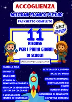 anteprima - Materiale di supporto/inclusione - ACCOGLIENZA CLASSE QUINTA - 11 RISORSE – MISSIONE FUTURO - Pagina di copertina