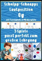 Vorschau - Stationenlernen - 5 Himmel und Hölle Spiele zur Lautposition G - Lauterkennung und phonologische Bewusstheit üben - Buchstabe der Woche - Deckblatt