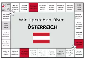 Vorschau - Stationenlernen - Wie sprechen über Österreich - Brettspiel - Seite 1