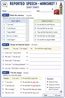 Vorschau - Arbeitsblätter - REPORTED SPEECH WITH BACKSHIFT MERKBLATT UND ÜBUNGSBLÄTTER - Seite 2