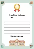 Vorschau - Anderer Materialtyp - Schulkind-Urkunde - Deckblatt