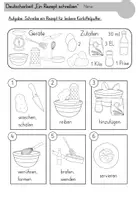 Vorschau - Arbeitsblätter - Vorgangsbeschreibung Rezept schreiben | Klassenarbeit Klasse 3 - Seite 3