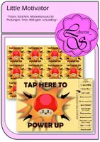 Vorschau - Poster - Little Motivator ~ Poster, Kärtchen, Motivationssatz für Prüfungen, Tests, Abfragen, Schulalltag~ - Deckblatt