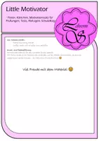 Vorschau - Poster - Little Motivator ~ Poster, Kärtchen, Motivationssatz für Prüfungen, Tests, Abfragen, Schulalltag~ - Seite 1