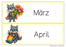 Vorschau - Anderer Materialtyp - Wolfklasse Tafelkalender Klassentier Wolf - Seite 3