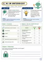 Vorschau - Arbeitsblätter - Ki im Unterricht | Arbeitsblatt rund um Künstliche Intelligenz im Unterricht - Seite 1