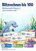 Vorschau - Arbeitsblätter - Rechensicherheit, Blitzrechnen und Wiederholung Klasse 2 | Materialpaket | 20 PDFs mit 140 Arbeitsblättern - Seite 1