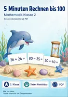 Vorschau - Arbeitsblätter - 5 Minuten Rechnen bis 100 | Mathematik Klasse 2 | 7 Arbeitsblätter als PDF - Deckblatt