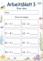 Vorschau - Arbeitsblätter - Rechenübungen bis 100 | Mathematik Klasse 2 | 7 Arbeitsblätter als PDF - Seite 3