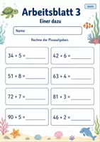 Vorschau - Arbeitsblätter - Plusaufgaben bis 100 | Mathematik Klasse 2 | 7 Arbeitsblätter als PDF - Seite 3