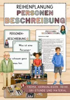 Vorschau - Unterrichtsreihen - Materialpaket: Personenbeschreibung - Unterrichtsreihe, UB-Stunde und Material - Deckblatt