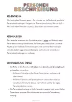 Vorschau - Unterrichtsreihen - Materialpaket: Personenbeschreibung - Unterrichtsreihe, UB-Stunde und Material - Seite 1