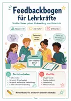 Vorschau - Arbeitsblätter - Schuljahresende Bundle Klasse 5 bis 8 Reflexion Sommerferien Feedback letzte Schulwoche - Seite 1