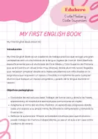 Vista previa - Unidades / Secuencias / Situaciones de Aprendizaje - cuaderno refuerzo inglés: My first english book - Nivel A1 - página 1