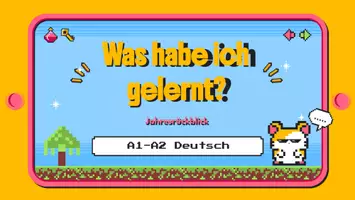 Vorschau - Spiele - A1-A2 Grammatik Jahresrückblick Präsentation Spiel/ DaZ&DaF - Seite 1