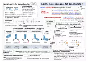 Vorschau - Unterrichtsreihen - VIELSEITIGKEIT DER ALKANOLE: Kluges Merkblatt und Advance Organizer - Deckblatt