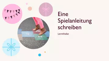 Vorschau - Arbeitsblätter - Lerntheke "Eine Spielanleitung schreiben" - Seite 1