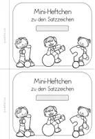 Vorschau - Arbeitsblätter - Mini-Heft Satzzeichen Deutsch Klasse 2-3 | Satzarten üben - Seite 3