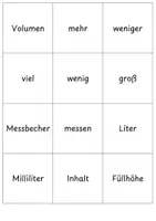 Vorschau - Spiele - Pärchenspiel Fachwortschatz Volumen/Hohlmaße - Seite 2