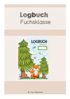 Vorschau - Anderer Materialtyp - Logbuch - Lerntagebuch Fuchsklasse - Deckblatt