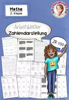 Vorschau - Arbeitsblätter - Zahlendarstellung ZR 100 | Arbeitsblätter Klasse 2 - Deckblatt
