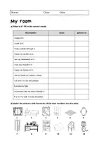 Vorschau - Arbeitsblätter - My Room: Vocabulary (English) - Seite 1