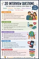 Vorschau - Prüfungsvorbereitung - Sprechprüfung Englisch Klasse 10 Interviewfragen - Deckblatt