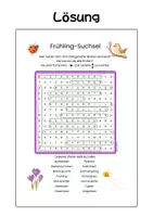 Vorschau - Arbeitsblätter - Frühlings-Suchsel - 14 Begriffe inklusive Lösungsblatt - Seite 2